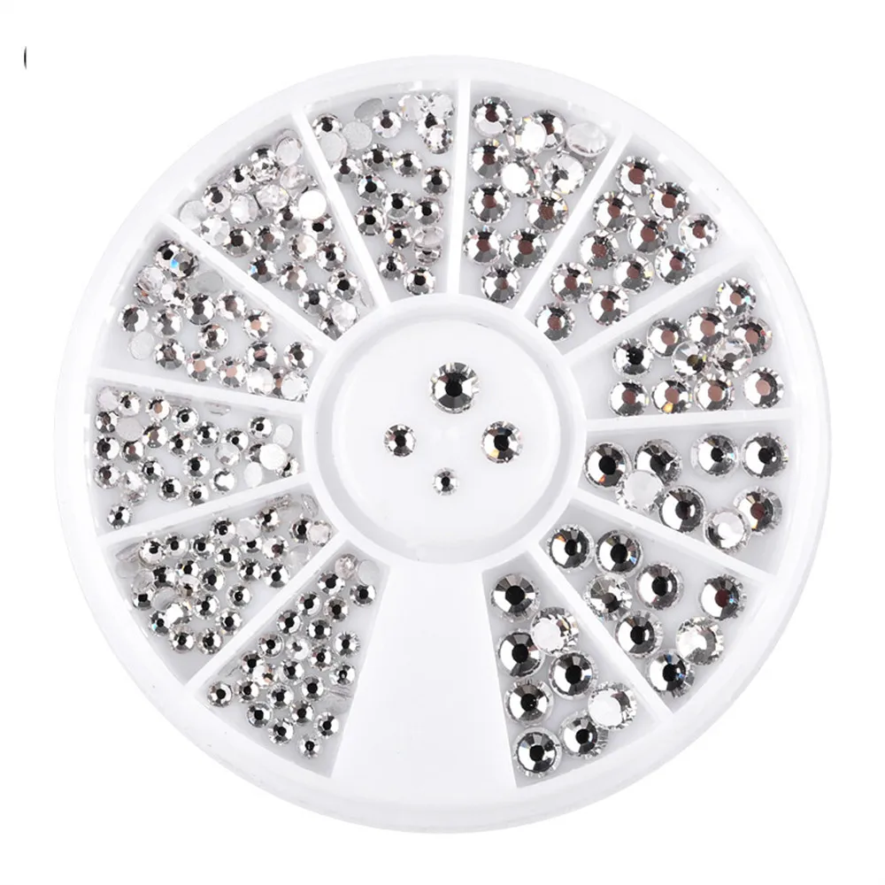 

Crystal Clear ss3-ss50 Non HotFix FlatBack Glass Super Glitter Rhinestones Nail Art Rhinestones Nail Diamond Decorations 1 Box