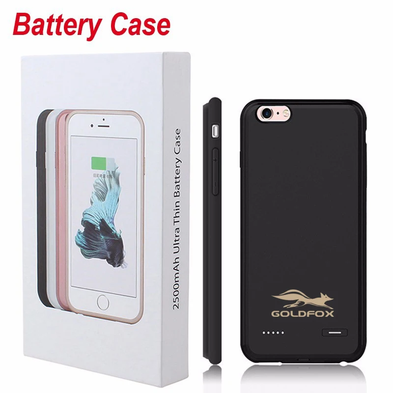 4.7inch 5.5inch Ultra Thin Phone Battery Case For Iphone 6 6s plus External Backup Battery Charger Cover Power Bank Case