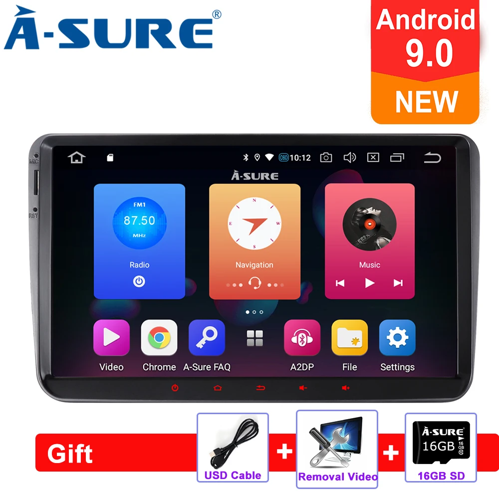 Discount A-Sure 9" Android 9 Car Radio DVD GPS Navigation For Volkswagen VW Tiguan Polo Golf 5 6 Passat b6 Caddy Transporter T5 Touran 0