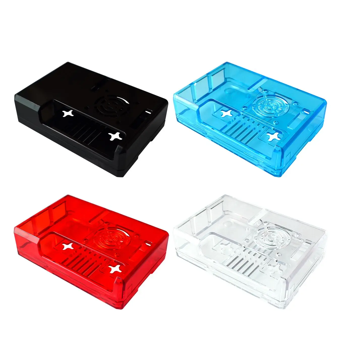 

Raspberry Pi 3 Model B+ Plus ABS Case Black Transparent Blue Red ABS Plastic Box Closed Cover Shell for Raspberry Pi 3B/2