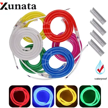 

12V Neon Strip Light SMD 2835 LED Ribbon Neon Tube 120Leds/m IP67 Waterproof Flexible Neon Sign LED Light Strip With Connector