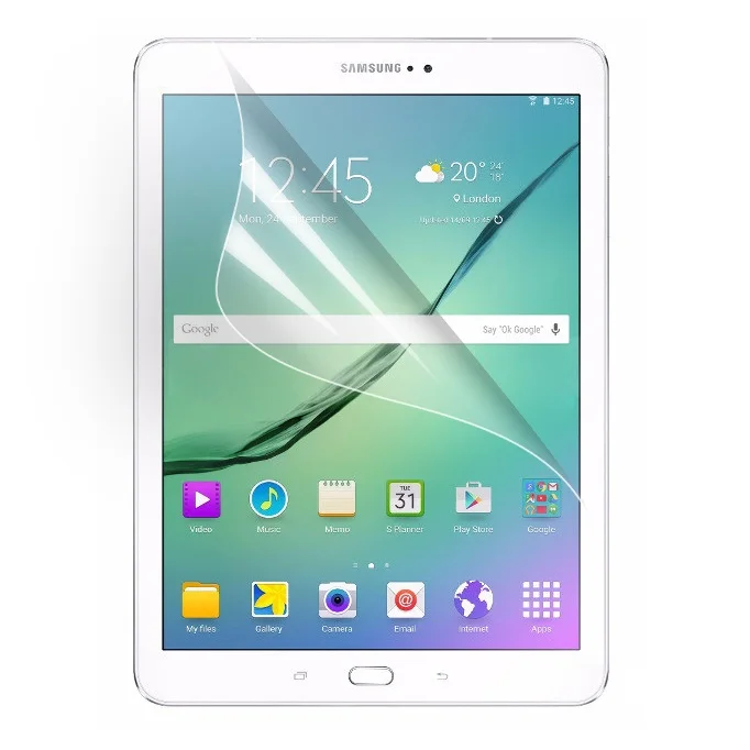 2 шт. Глянцевая Ясно Фольга Экран протектор Плёнки для Samsung Galaxy Tab S2 9.7 T810 t811 t815 + Экран чистке инструменты