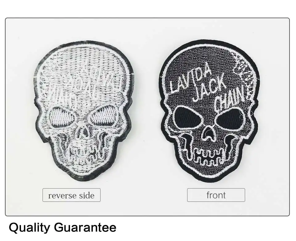 Cool patches Color hat Misfits Skull Jesus Tiger Badge PUTRIO PICO White Wings Cross Patch Ironing Stickers Clothes Patches (5)