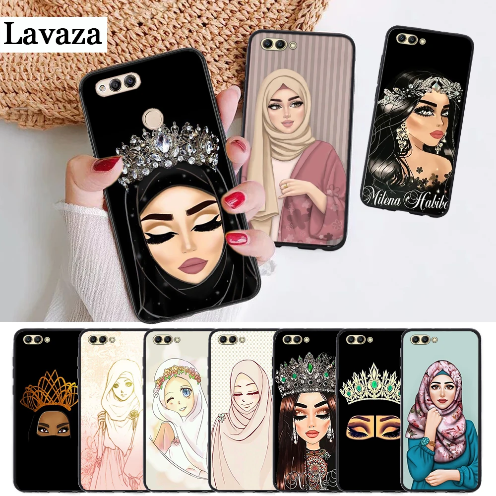 

Lavaza Woman In Hijab Face Muslim Islamic Silicone Case for Huawei honor 6A 7A Pro 7X 8 Lite 8X 8C 9 Note 10 View 20 9X
