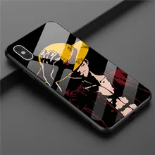Силиконовый чехол из закаленного стекла с изображением аниме Луффи Ace для Iphone 11 PRO MAX XS X XR, цельный мультяшный чехол, высококачественный