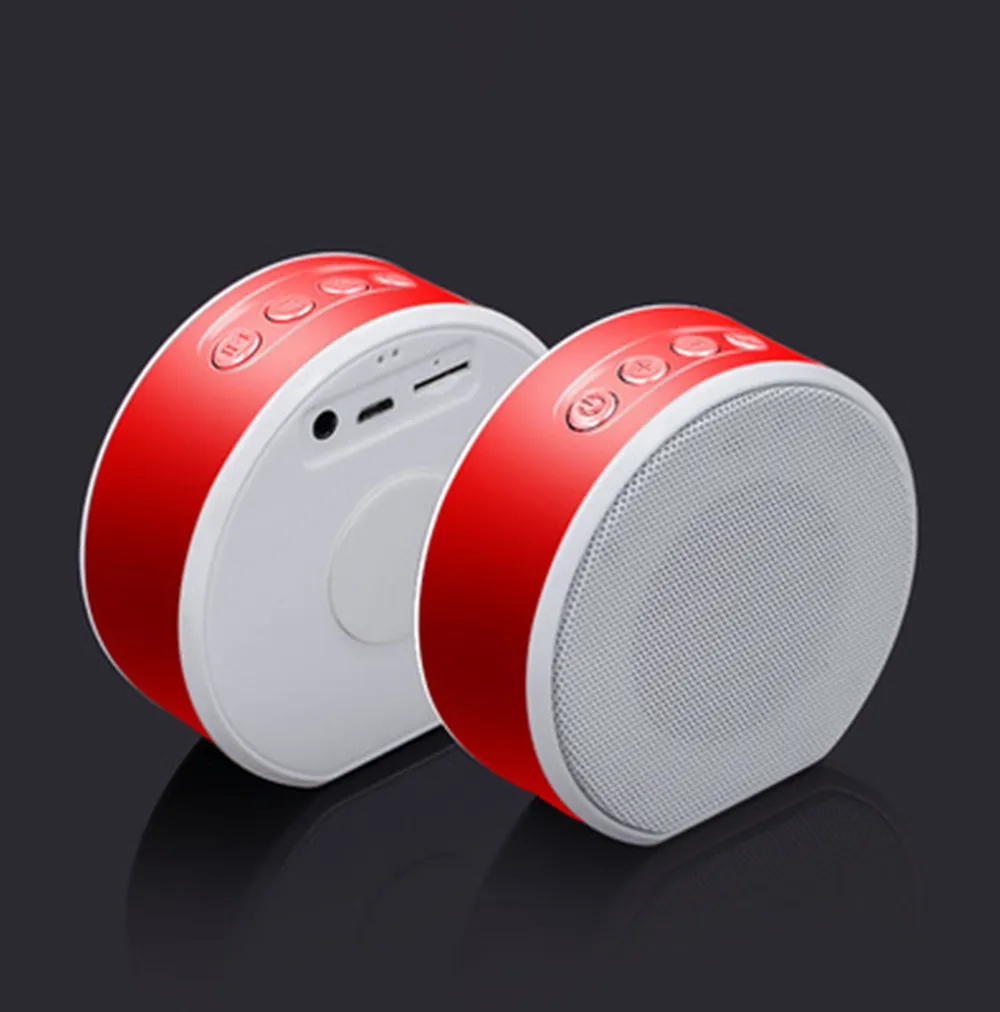 A60 Bluetooth динамик, мини-карта низкое голосовое ружье беспроводной Bluetooth звук с tf-картами для смартфонов - Цвет: Красный