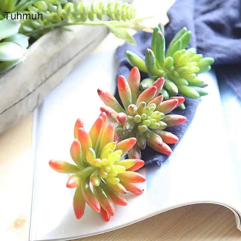 

Mini Plastic Succulent Plants Artificial Landscape Flowers Bonsai Simulation Succulent Fake Plant Flower Home Decoration