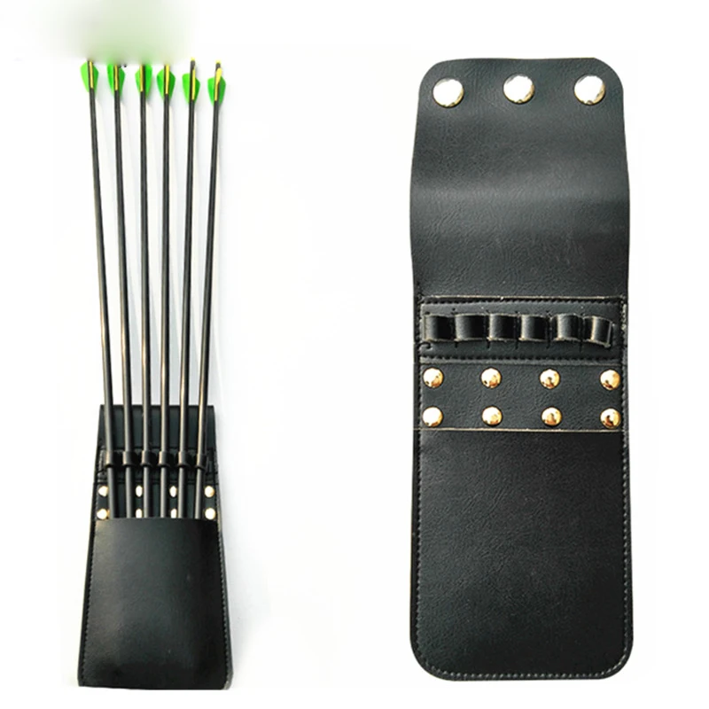 Portable Arrow Bow Bag Target Hunting Archery Quiver Back Hip Bags