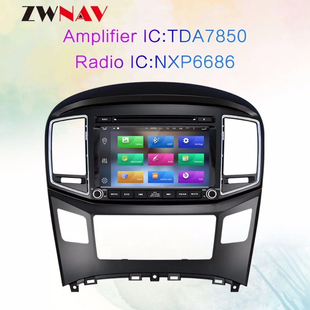 Top 8 Core Android 8.0 RAM 4GB ROM 32GB Car DVD Player GPS Navigation For HYUNDAI H1 2016 2017 2018 Car Radio Head Unit 3