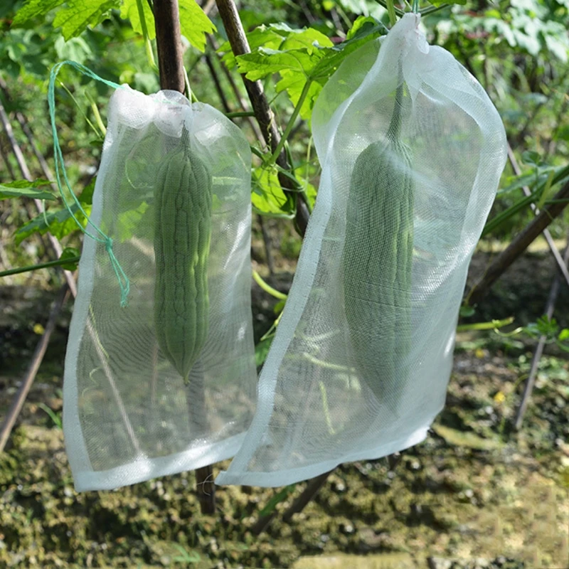 

White Nylon Mesh Drawstring Bag Aquarium Filter Media Net Bags bio-balls activated carbon Acquario Accessori Filter System