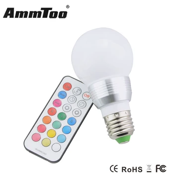 

E27 RGB LED Light Lamp 85-265V Led Bulb Spotlight Colorful Christmas Decor Lights Magic Lighting Timing Function