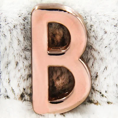 Slider Keys Rose Gold Alphabet A-Z 26 Letters Slide Charms Keeper for Mesh Keeper Bracelets DIY Jewelry Accessories Making