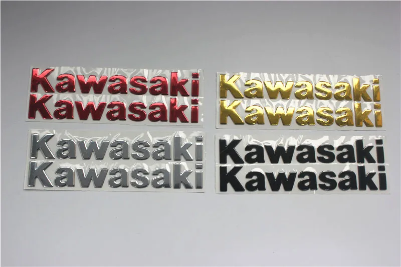 

Motorcycle decals stickers 3D stereo Logo graphics set kit For Kawasaki Z750 Z800 ZX-6R ZX-9R ZX-10R Red Silver Gold Black Color