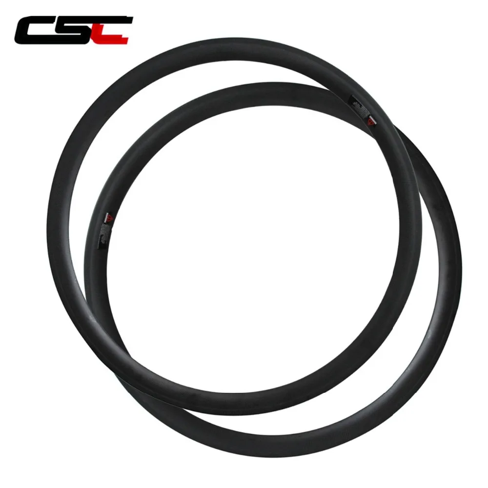 700C CSC Carbon Bike Rim 24/38/50/60/88mm Depth Profile Tubular or Clincher Bicycle Rim