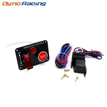 Interrupteur à bascule d'allumage | Interrupteur de voiture de course, en fiber de carbone, interrupteur à bascule pour moteur, bouton de démarrage, Kit de panneau de démarreur,