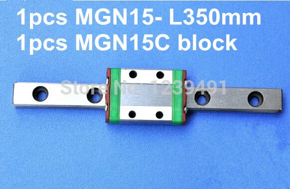 

1pcs MGN15 L350mm linear rail + 1pcs MGN15C carriage