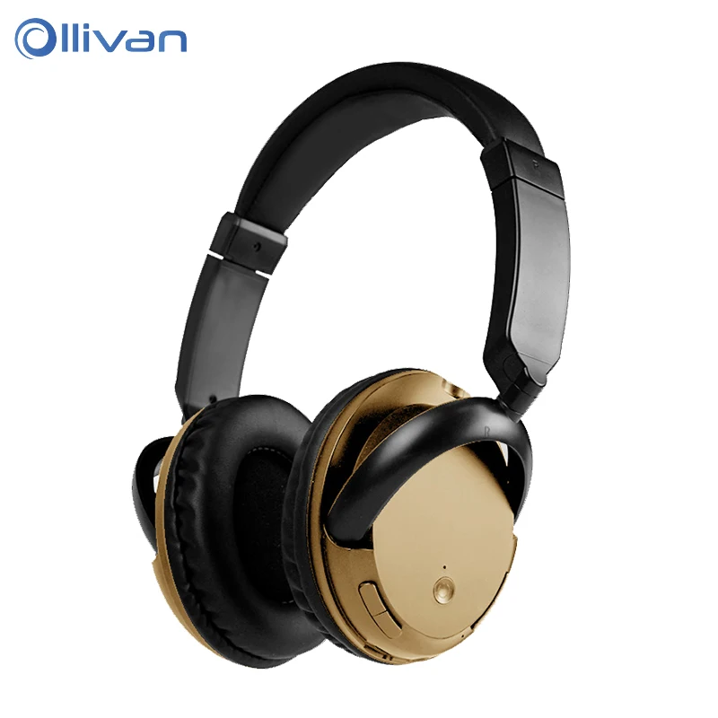 

OLLIVAN Bluetooth Headphones Active Noise Cancelling Wireless Headset Gaming Music Headphones with Microphones Sport Headset