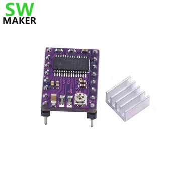 

SWMAKER 1pcs 3D printer parts, StepStick DRV8825 stepper motor driver, Reprap 4 layer PCB board,replace A4988,present heat sink