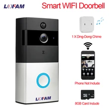 LOFAM IP видеосвязь 1080 P Wi-Fi видеодомофон дверной звонок wifi дверной звонок 2MP камера ИК-сигнализация беспроводная камера безопасности 2.0MP