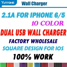 100 шт/партия 2А квадратный двойной настенный США штекер двойной USB AC адаптер питания настенное зарядное устройство 2 порта для всех телефонов iPhone samsung htc LG