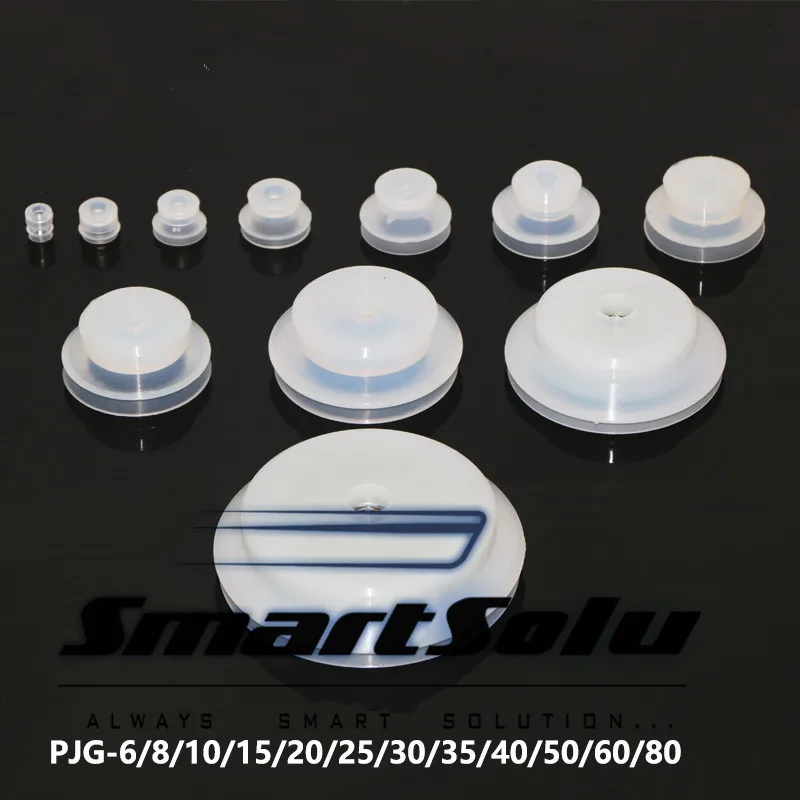Free-Shipping-10pcs-lot-PJG-Series-White-Black-Industrial-sucker-Silicon-Vacum-Two-Bellows-Suction-Cups
