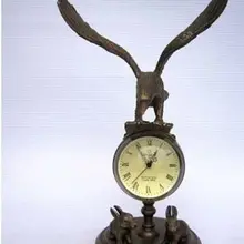 Изысканный Медь скульптура Орла механические часы орнамент ремесла