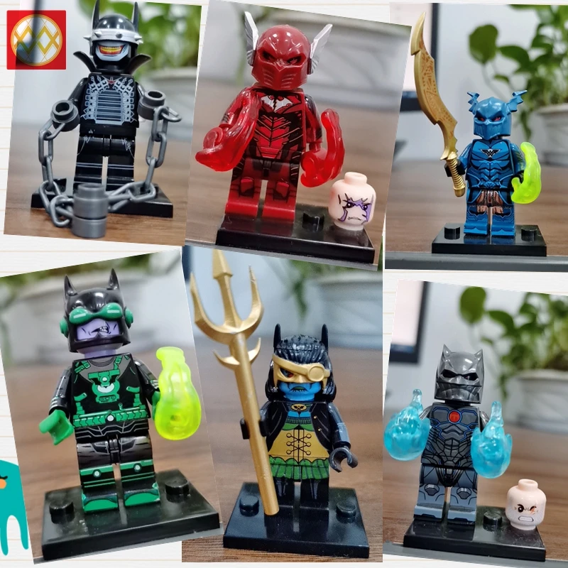 

Batman DC Dark Knights The Bat Who Laughs Red Death The Drowned Merciless Building Blocks Collection Toys Children gifts WM6057