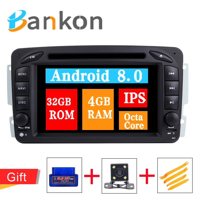 

4G RAM Android 8.0 Car DVD Player For Mercedes/Benz/CLK/W209/W203/W208/W463/Vaneo/Viano/Vito GPS Radio Navi Wifi FM RDS Carplay