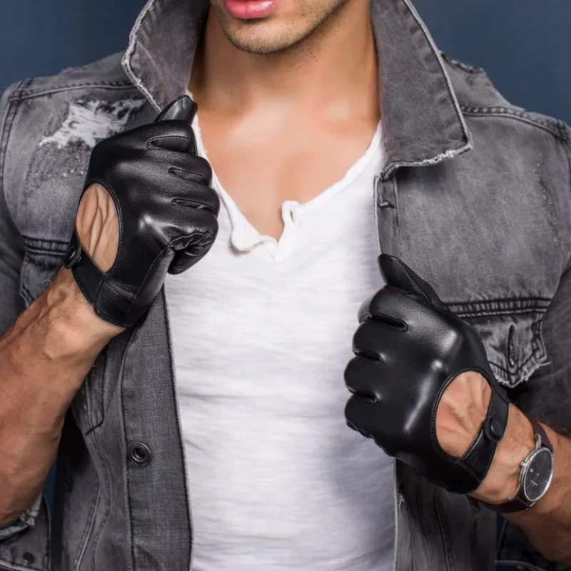 Купить Мужские перчатки из натуральной кожи, перчатки для вождения ...