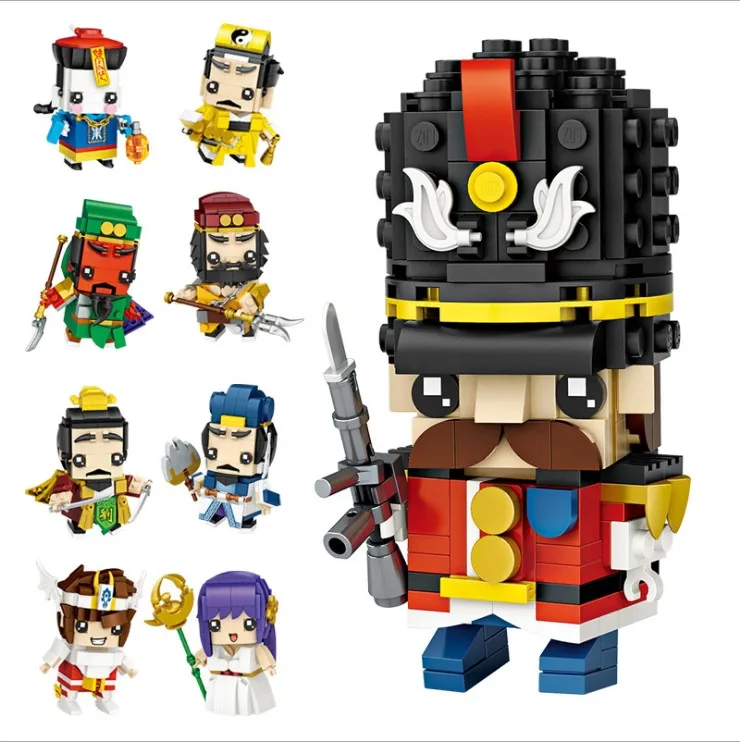 

2018 New LOZ Building Blocks Romance of the Three Kingdoms famous book Azusa Athena Action Figure DIY Mini Bricks Gift Toy Model