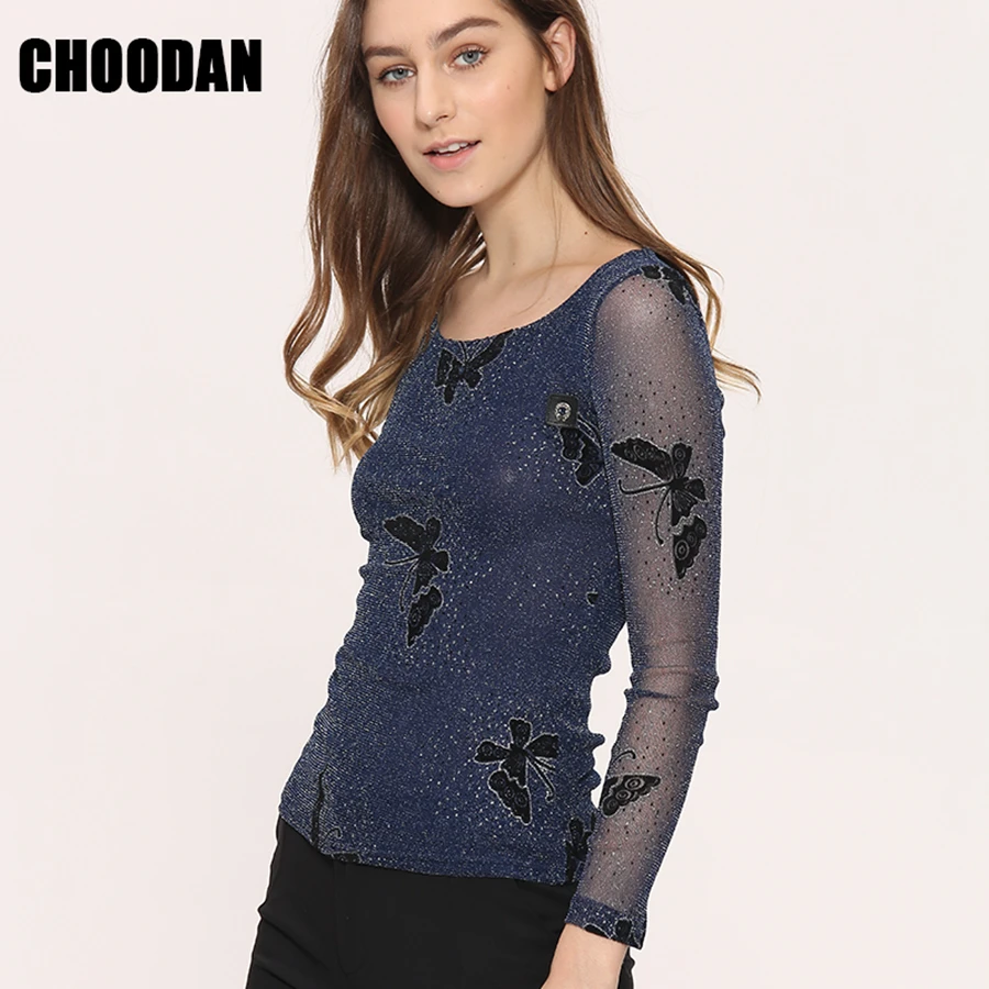 5831 mesh blouse women  (2)