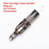 10 pcs/lot Original Filter Cartridge Tattoo Needles Magnum #12 0.35 mm Membrane System Needles for Cartridge Machine Grip ► Photo 2/6