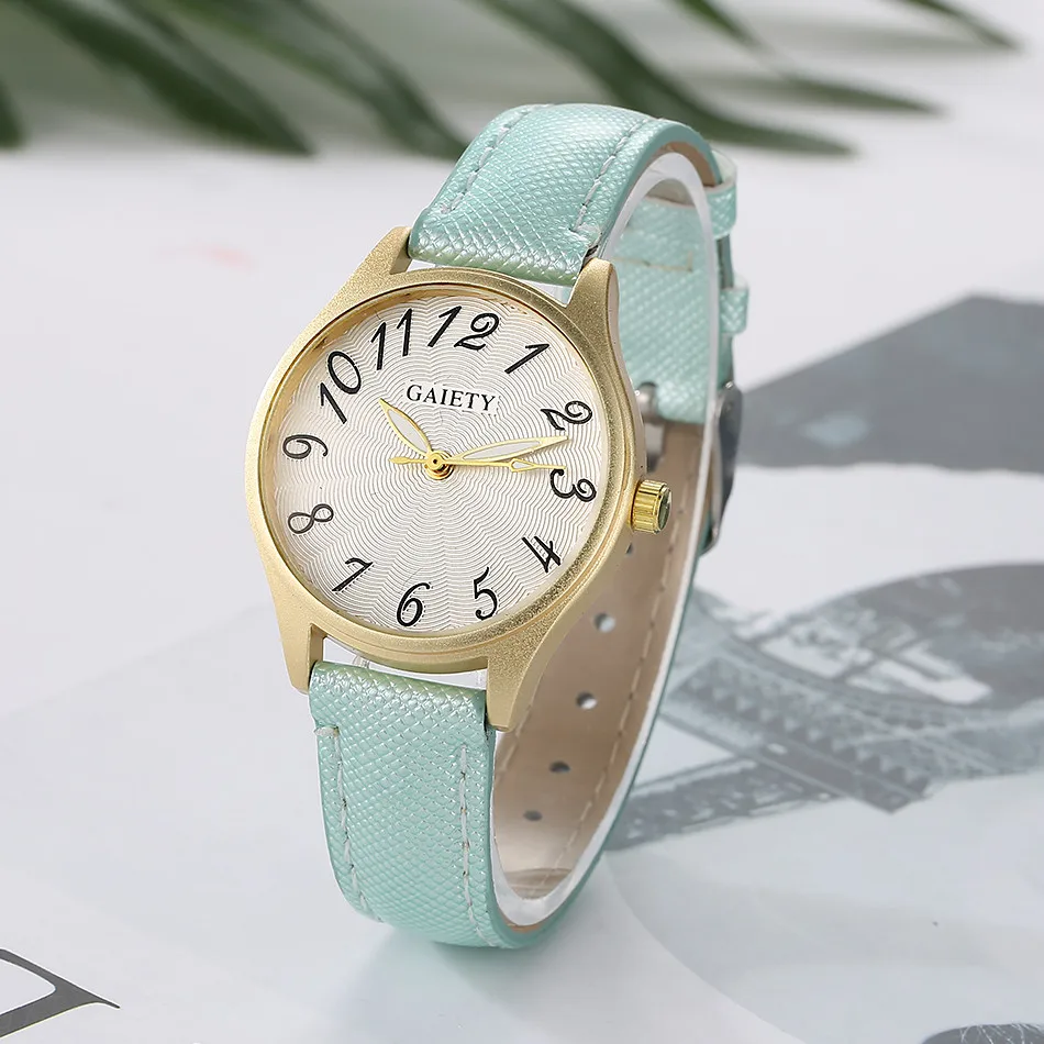 Gaiety relogio feminino Роскошные horloges vrouwen женские часы с арабскими цифрами и цифровым