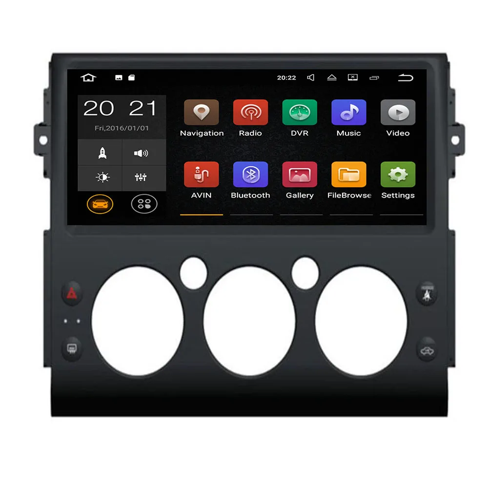 12.5 inch Octa Core eight Core Android 9.0 Car GPS Navigation for Toyota Land Cruiser FJ 2007 2008