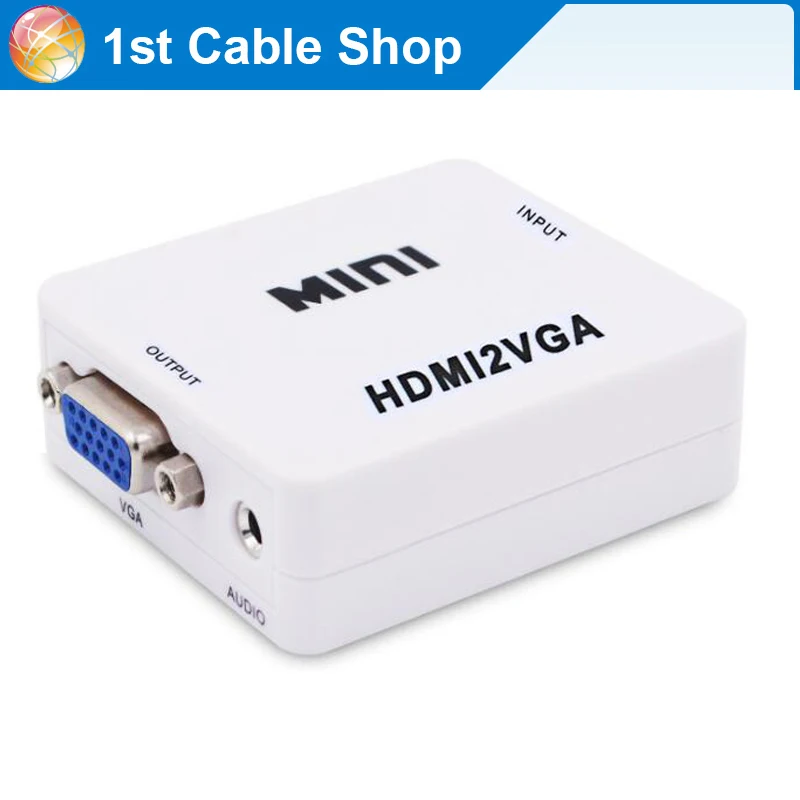 Playvision Hdmi To Vga With Audio Converter Cable Adapter For Ps4 Pc