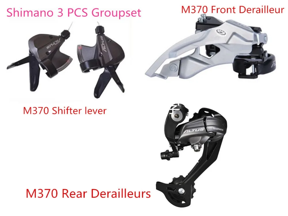 M370 3 шт Groupset 3x9 27 скоростной задний переключатель + передний рычаг переключения