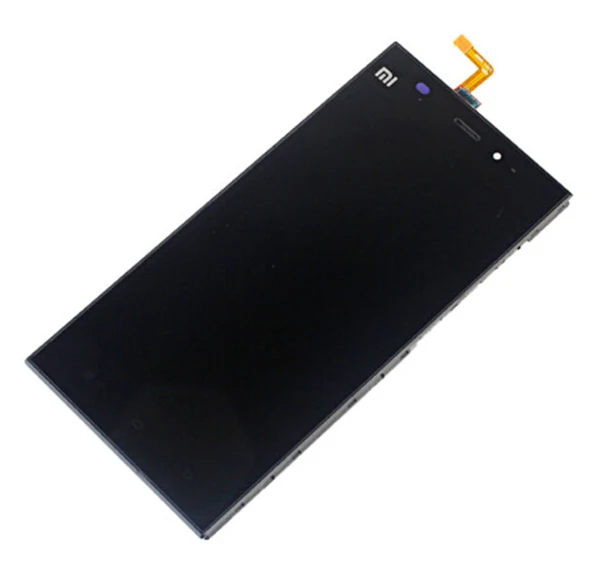 

WCDMA" 100% High Quality LCD Display +Digitizer touch Screen FOR Xiaomi m3 mi3 Assembly with front frame/bezel Free Shipping