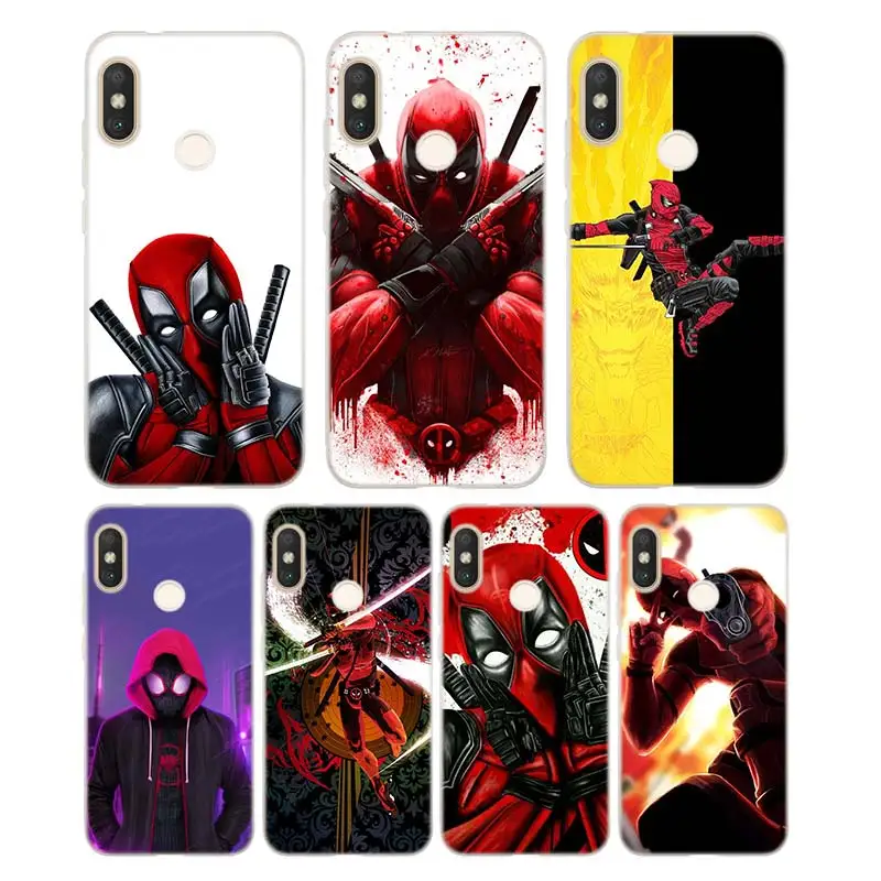 

Silicone Phone Case Marvel Hero Deadpool for Xiaomi Redmi S2 Note 4 4X 5 5Pro 5A Plus 6 6A Pro 7 Case Cover