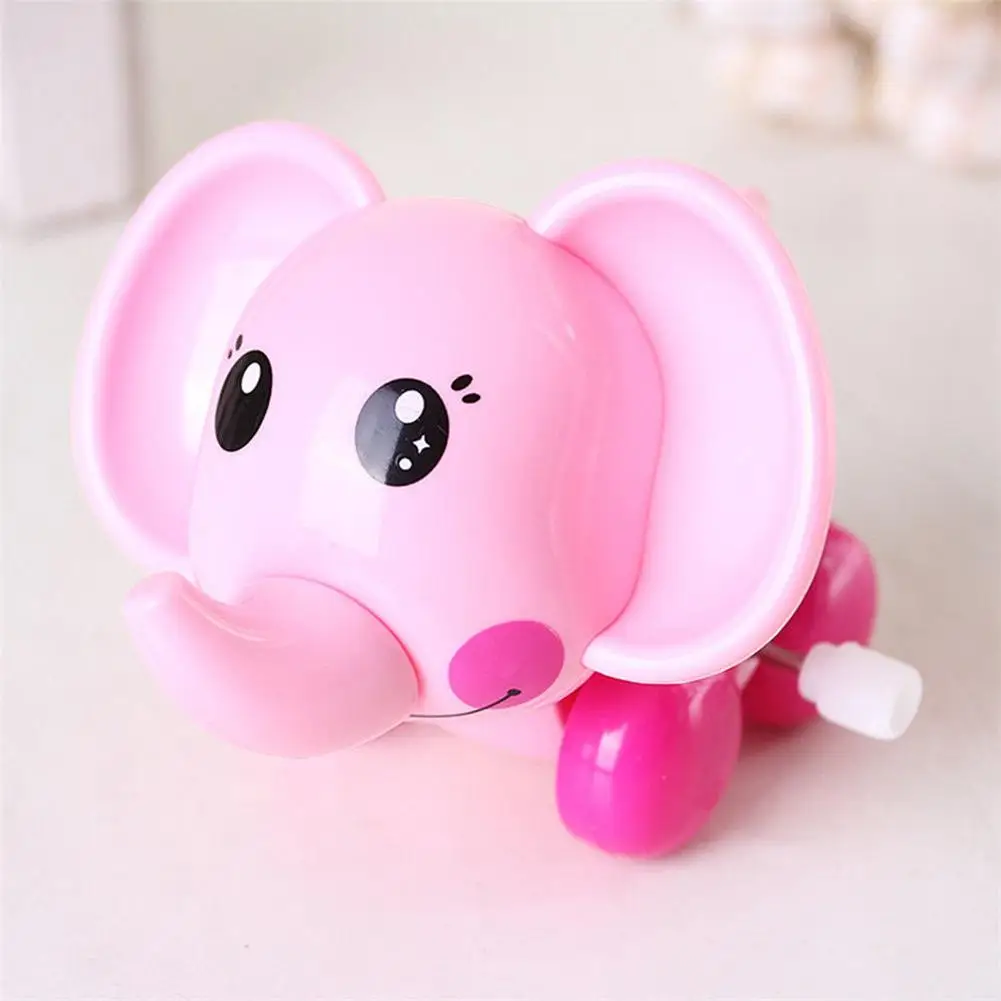 Wind up animal toy for children Cartoon Elephant Wind up Spring Small