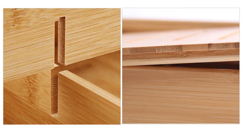 Creative dried fruit storage box Home living room pure bamboo with lid candy storage box Multi-function storage decoration box