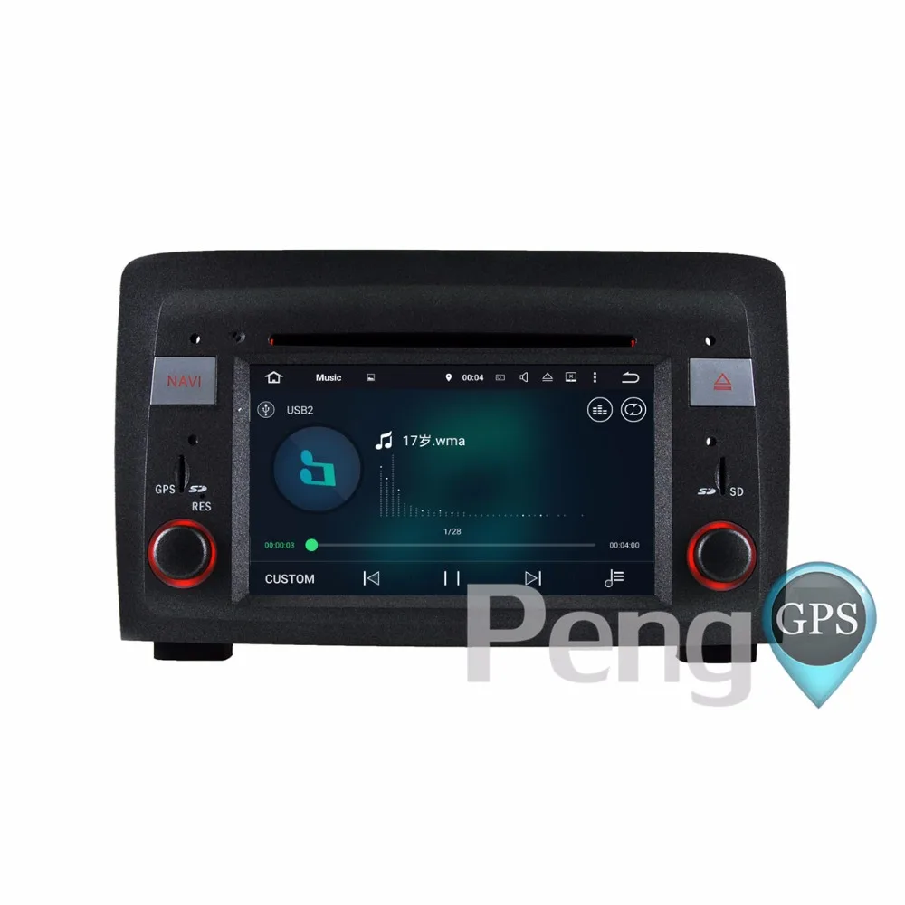 Sale Quad Core 2 Din CD DVD Player Android 7.1 Car Radio for Fiat Idea 2003 - 2007 Lancia Musa 2004-2008 GPS Navigation Headunit WIFI 5