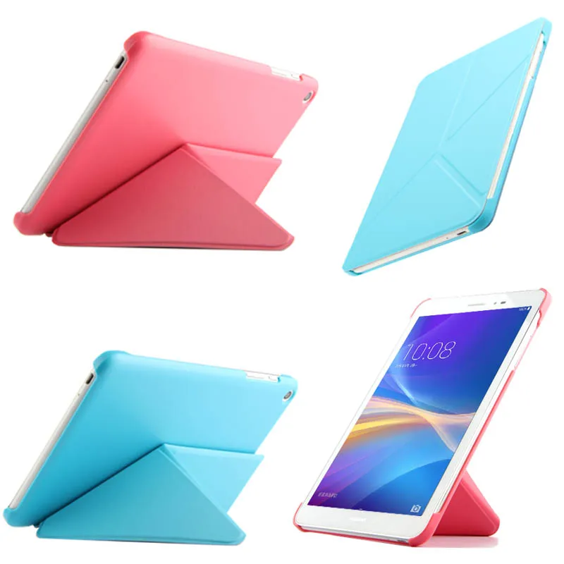 

new!fashion deformation stand pu leather cover case For Huawei Mediapad T1 S8-701u S8-701w Honor S8 Slim cover for Huawei T1 8.0