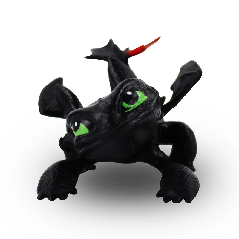 

8cm How To Train Your Dragon Action Figures Night Toothless PVC Dragon Figure Fury Model Toys For Kids Gifts With Original box