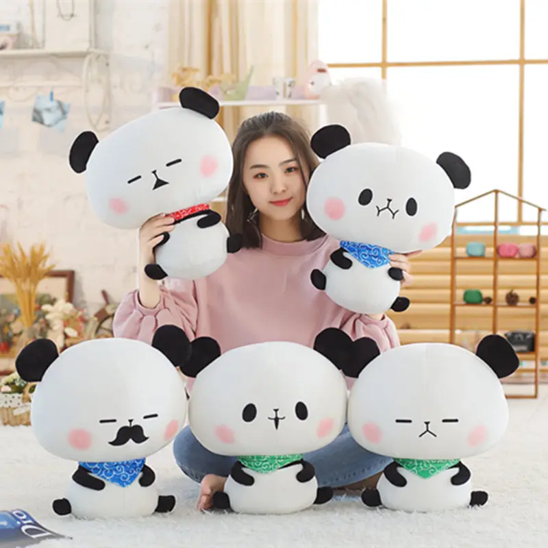 

1pc 40cm Kawaii Plush Expressions Panda Doll Toy Stuffed Cute Plush Animals Panda Toys Birthday Gifts Girls Gifts Kids Toy