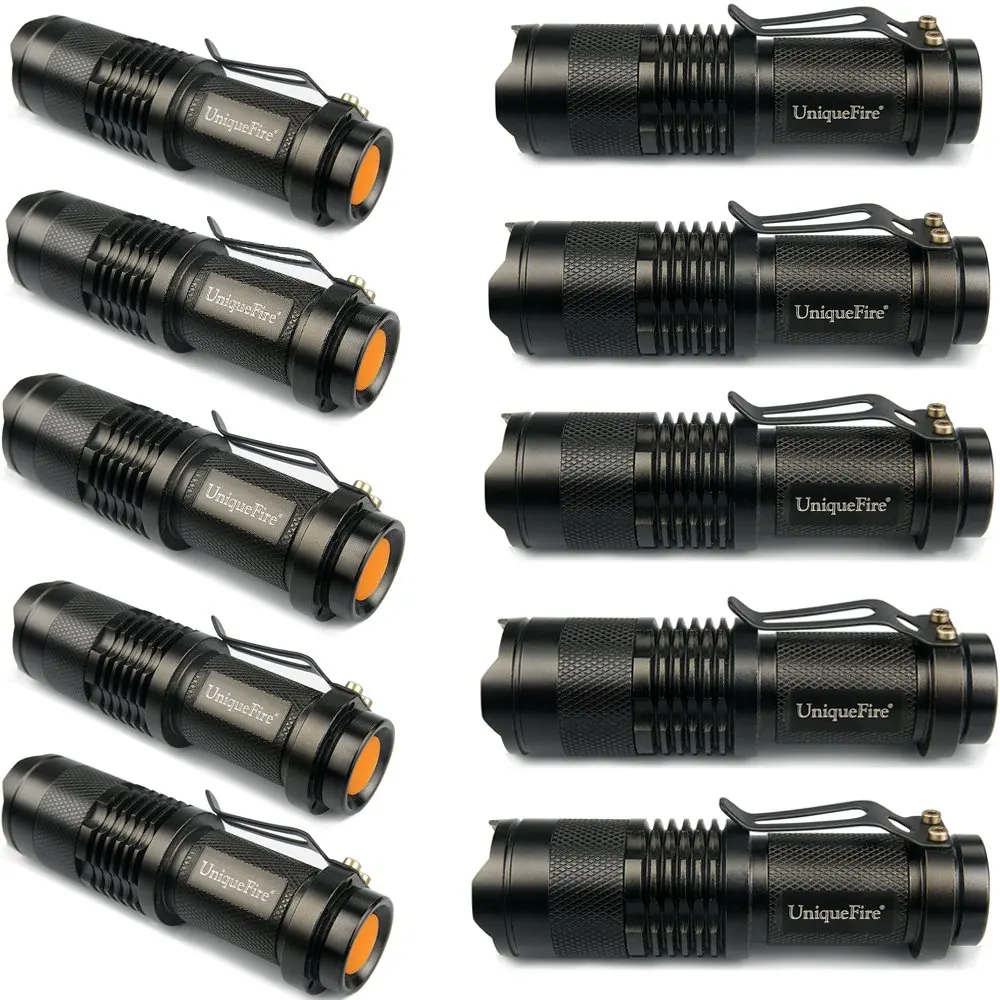 UniqueFire 395nm Ultraviolet UV LED Hand Flashlight Blacklight Scorpion Lighting To Detect Jade Pets Are Urine Bug Bed(10pcs) | Освещение