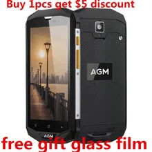AGM A8 5.0 “Qualcomm MSM8916 IP68 Водонепроницаемый Android 7.0 4 Г Мобильный Телефон 3 ГБ/4 ГБ RAM 32 ГБ/64 ГБ ROM 13.0MP смартфон