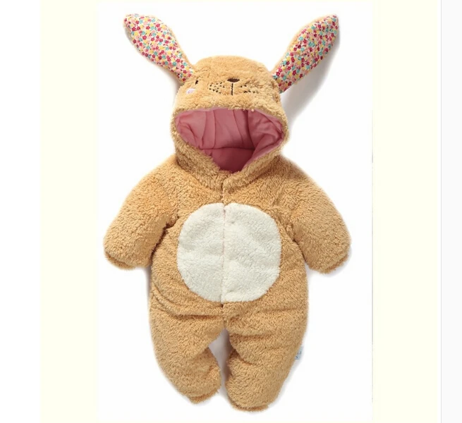 Newborn Baby Boy GIRL Clothing Fleece Winter Girl Rabbit Romper Infant Babies Clothes Snowsuit Jumpsuit