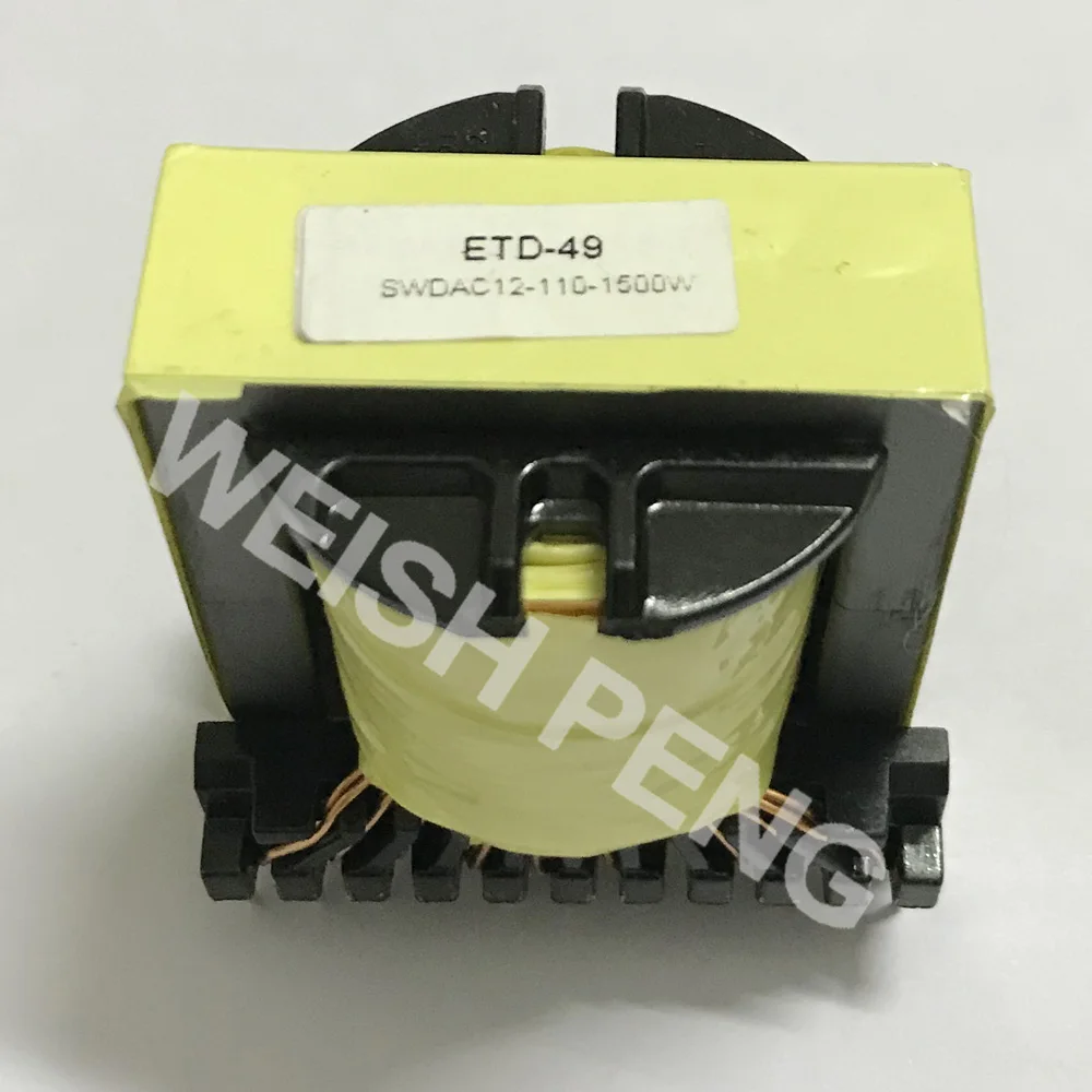 Вертикальный высокочастотный трансформатор EC49 из чистой меди ETD49 для инвертора