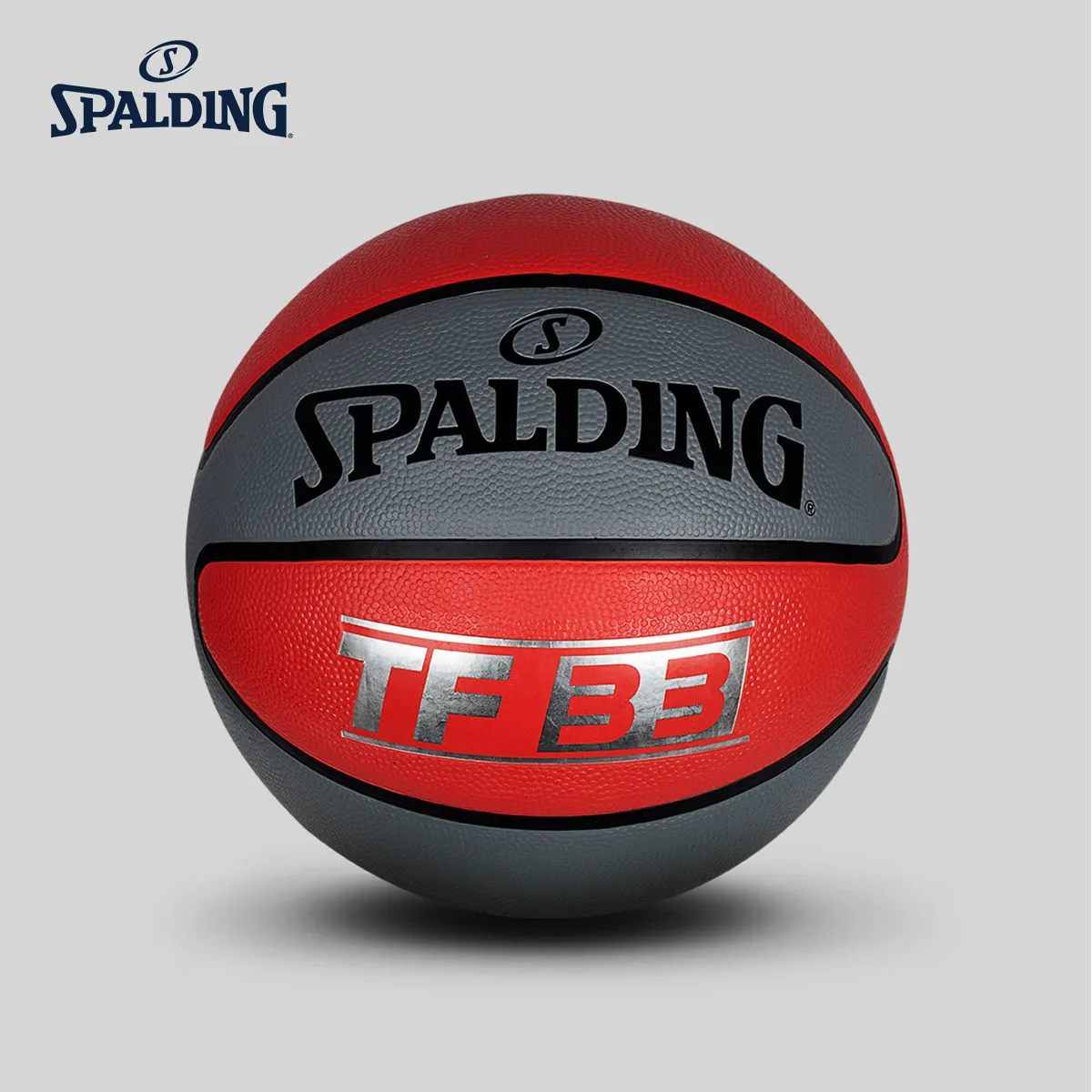 

Original SPALDING TF-33 Series Red-grey Matching 7# Rubber Men's Basketball 83-313Y