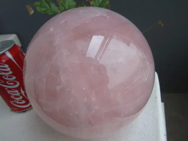 

5700g (12.56 lb) Natural Rose Quartz Crystal Sphere Love Healin